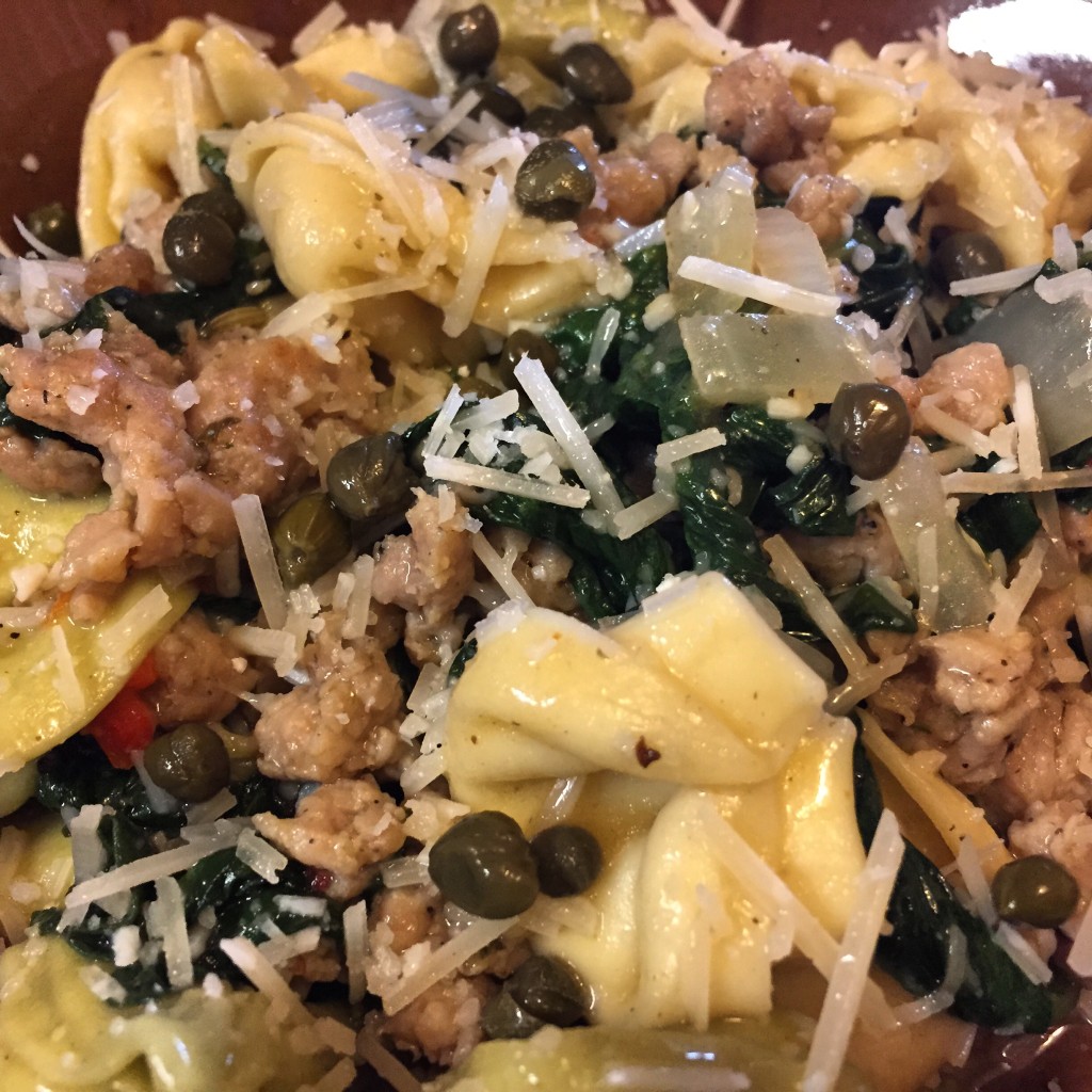 Tortellini and Chicken Sausage Reilly Style
