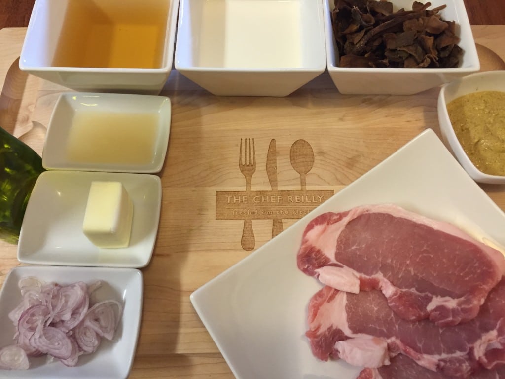 Ingredients prepped by the Chef himself.