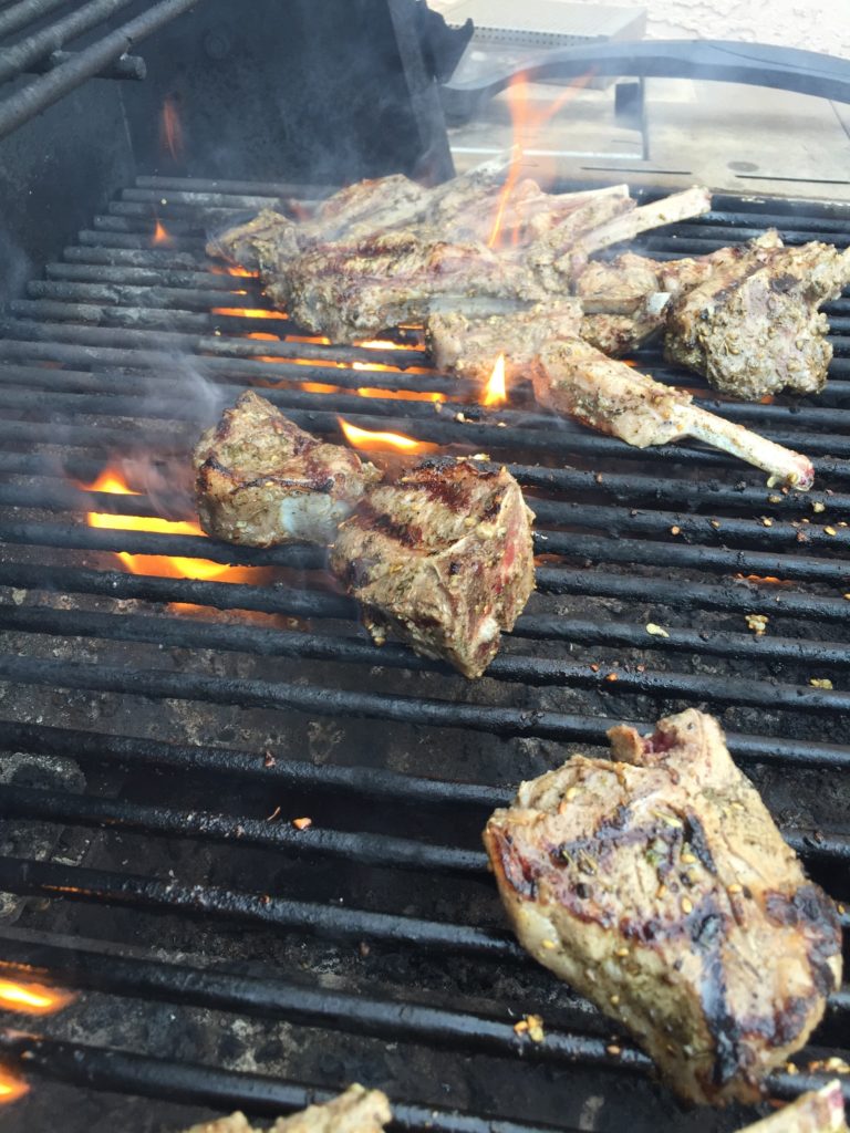 grilled lamb chop