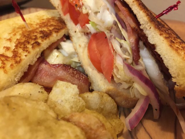 Bacon Cabbage Tomato Sandwich