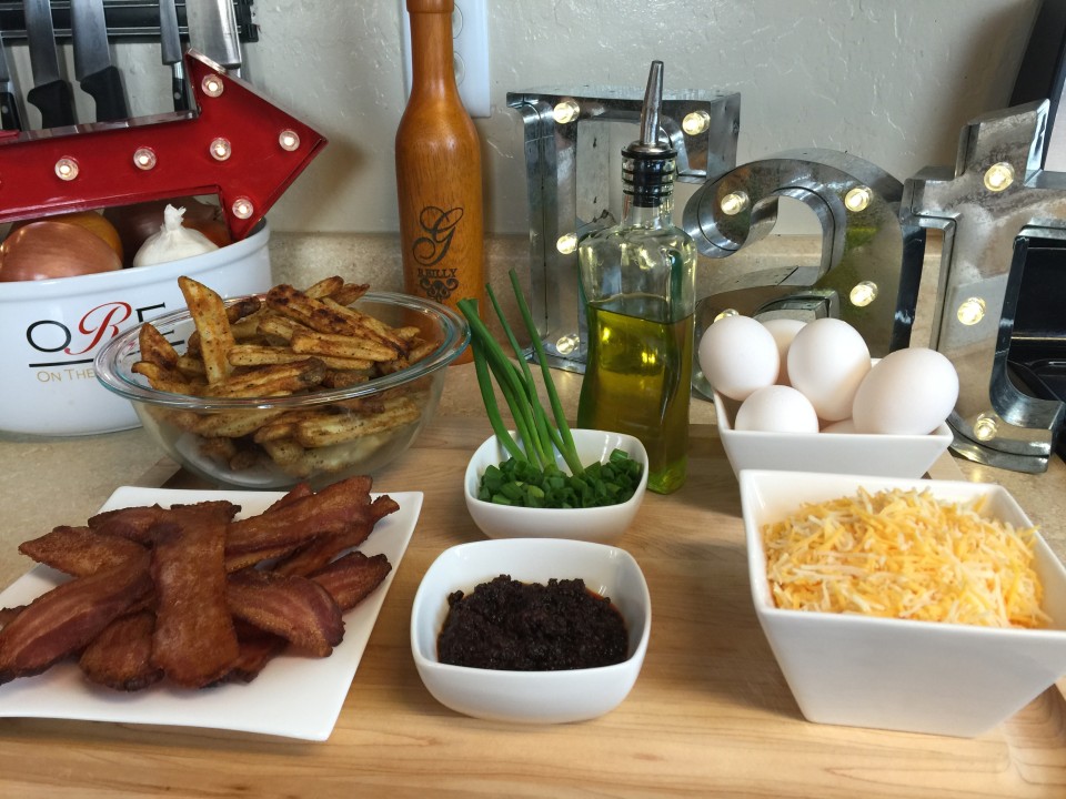 Chorizo Irish Nachos and Eggs
