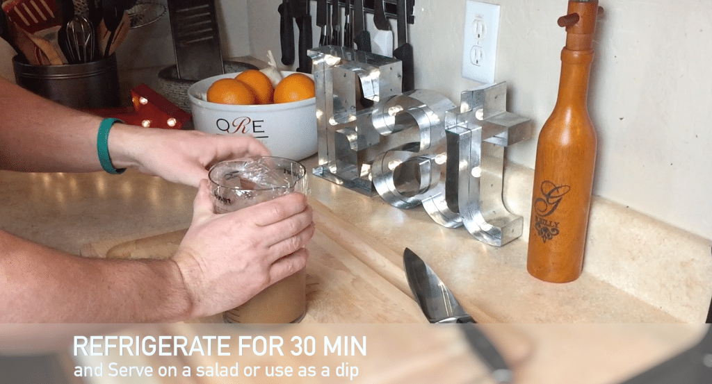 Kale and Mozz Salad Aunt Bons Balsamic Dressing