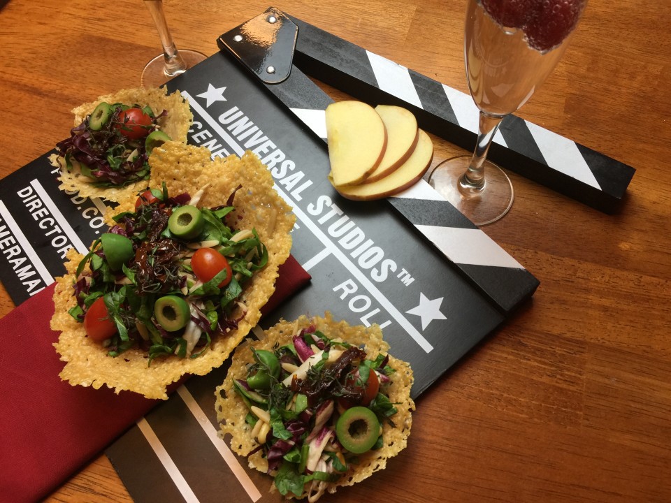 Florentine Salad Crispy Parmesan Cups