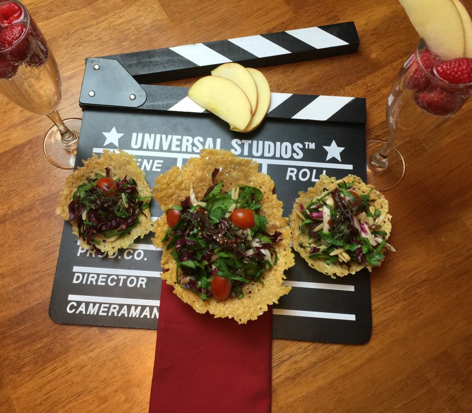 Florentine Salad Crispy Parmesan Cups