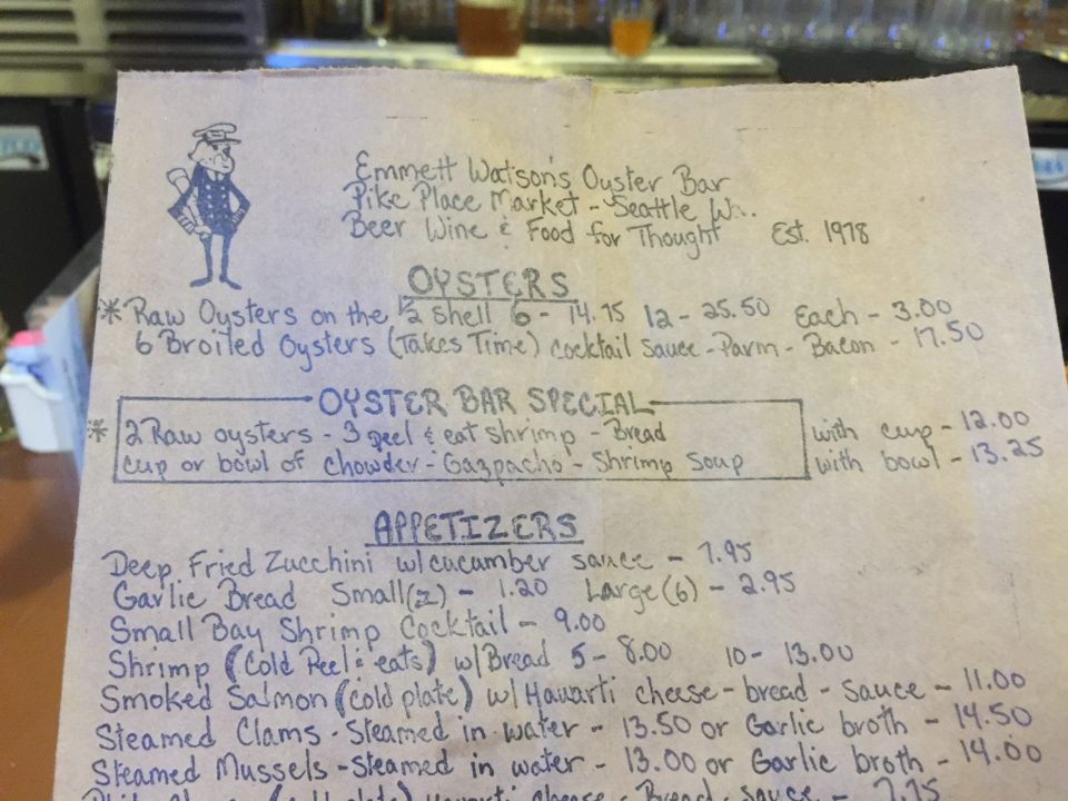 Emmett Watsons Oyster Bar Seattle