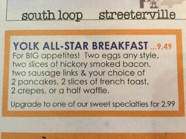 Yolk breakfast brunch chicago