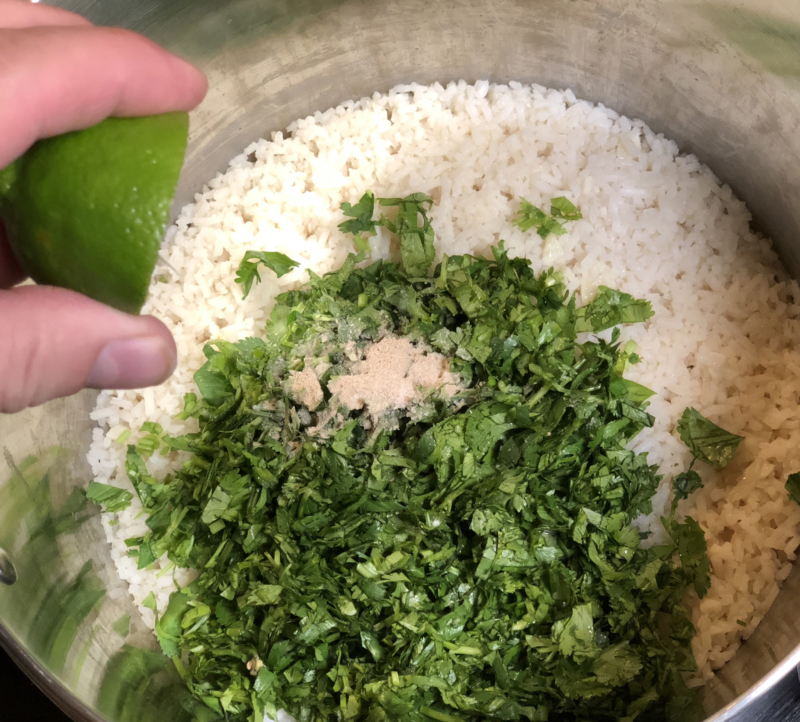 Cilantro Lime Rice Recipe Mexican Rice Recipe Oil
