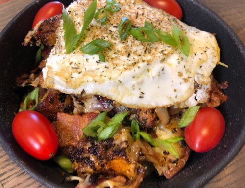 Cheesy Chorizo Potatoes Breakfast Skillet Recipe