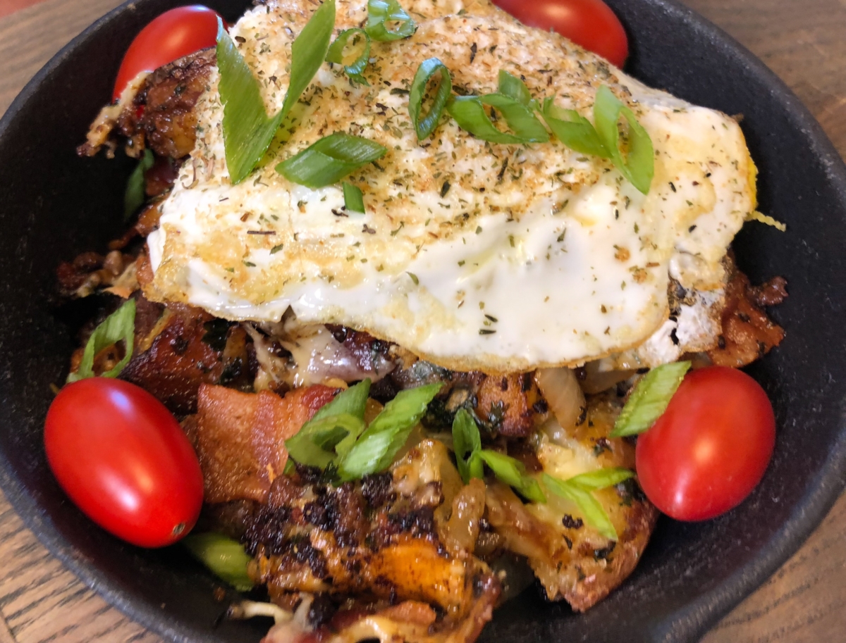 Cheesy Chorizo Potatoes Breakfast Skillet Recipe