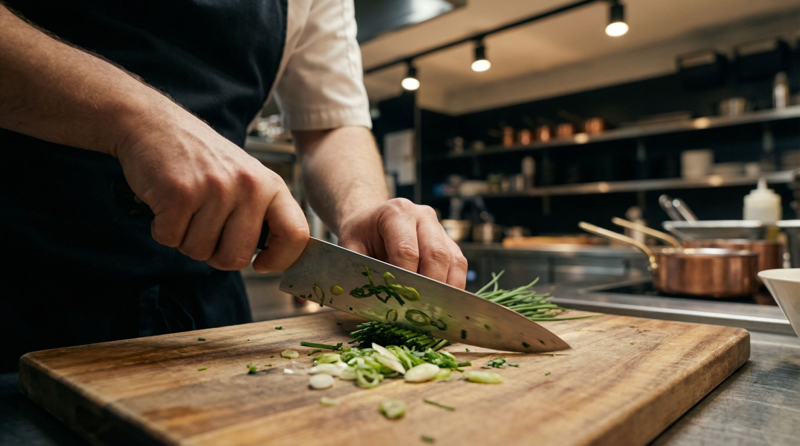 On The Road Eats Chef Tests on Knives