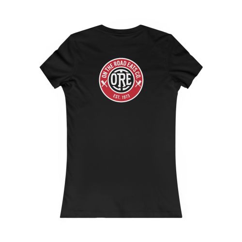 Women's Heritage Circle Red Logo T-Shirt | On The Road Eats Apparel