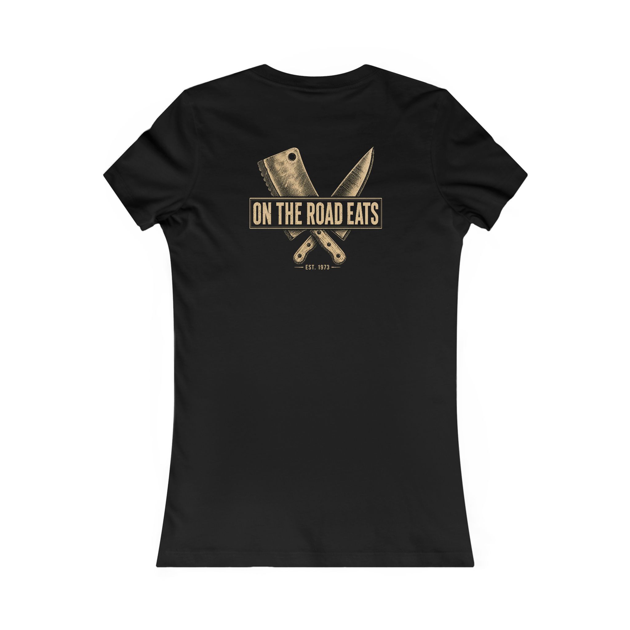 Women's Vintage On The Road Eats | Crossed Knives T-Shirt