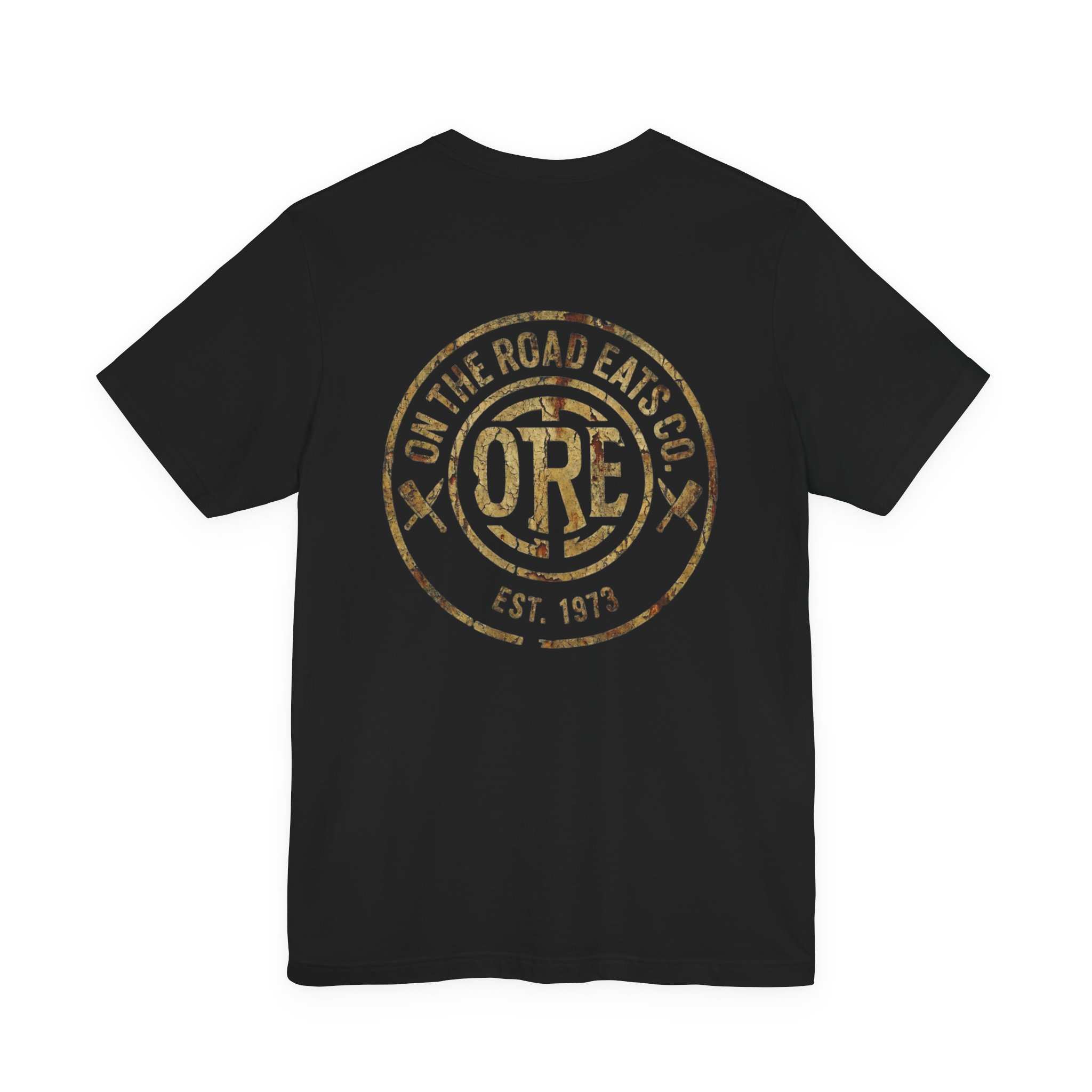 On The Road Eats Heritage Distressed Circle Logo T-Shirt | Graphic Tee