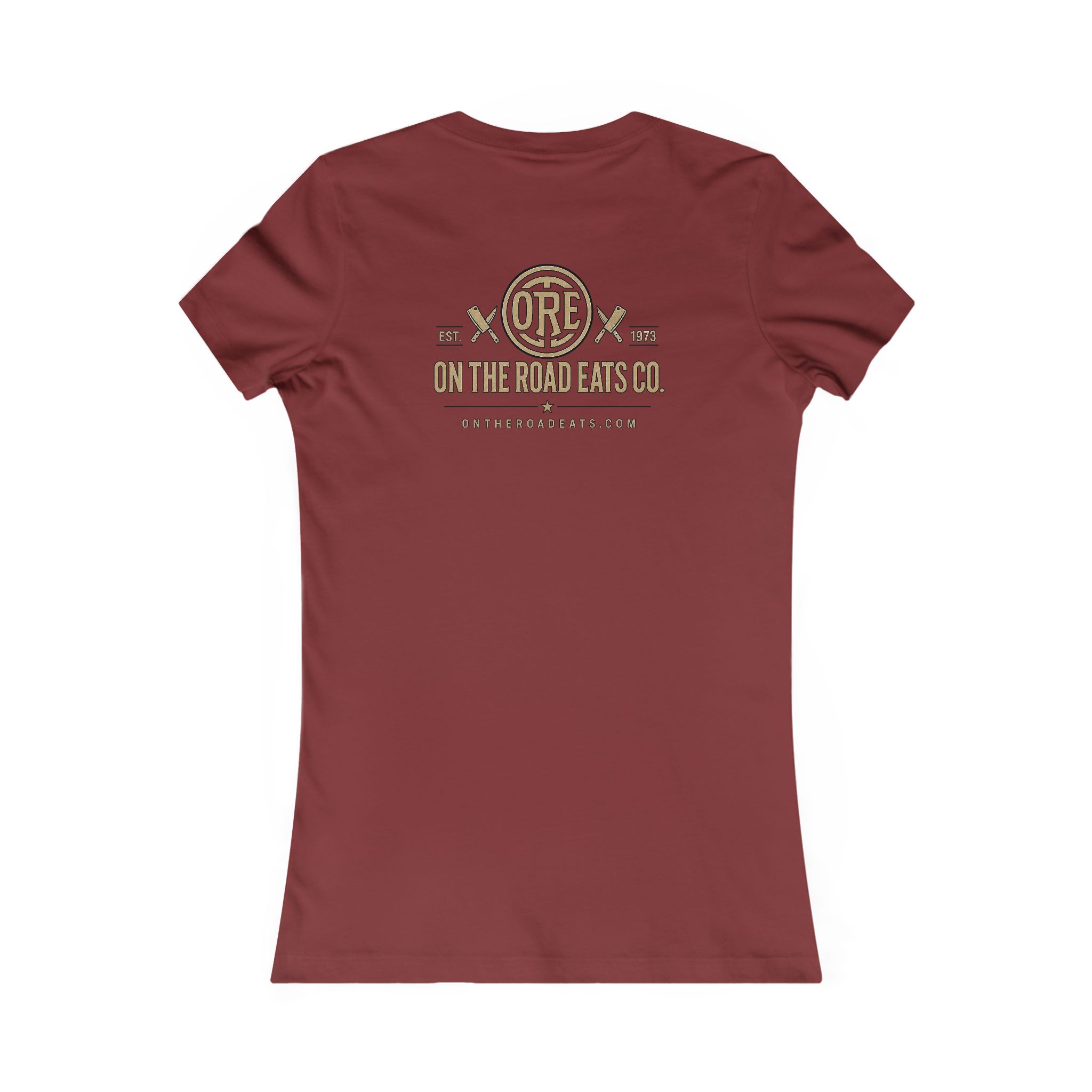Women's On The Road Eats Heritage Logo T-Shirt | Premium Apparel - Image 8