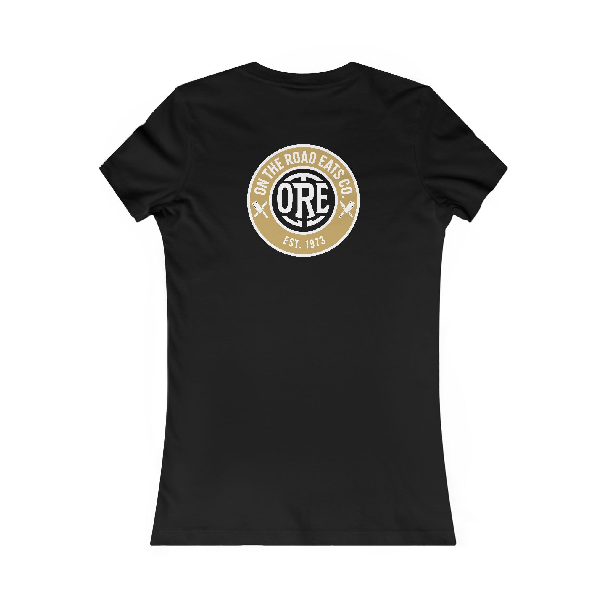 Women's OTRE Heritage Gold Circle T-Shirt | On The Road Eats Apparel