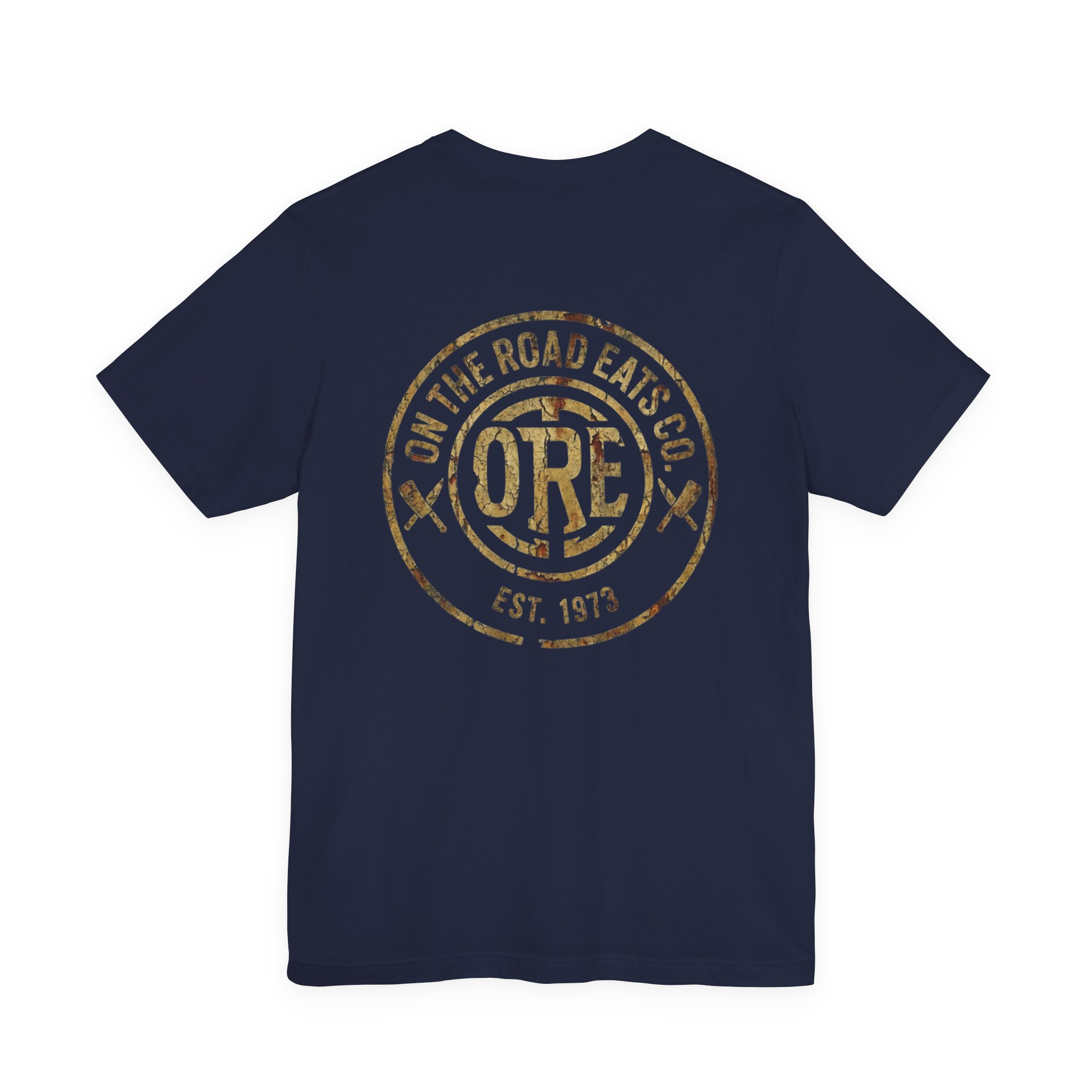 On The Road Eats Heritage Distressed Circle Logo T-Shirt | Graphic Tee - Image 8