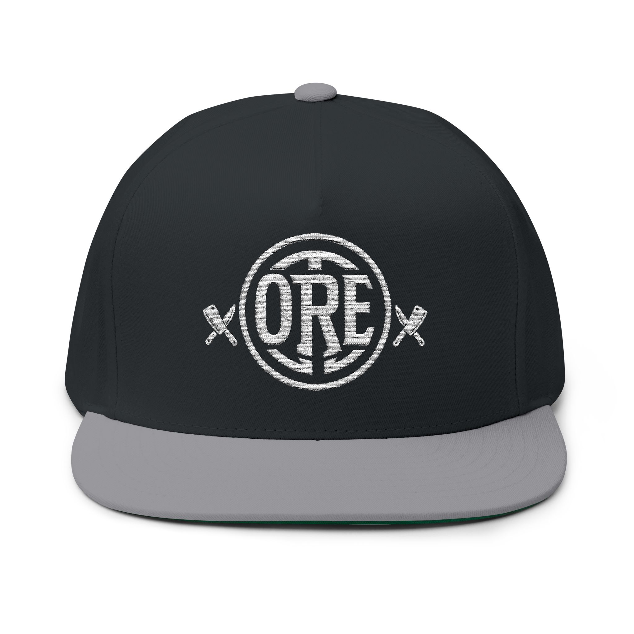 On The Road Eats Crossed OTRE Snapback Hat | Premium Flat Bill Cap - Image 5