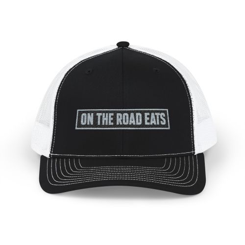On The Road Eats Boxed Logo Snapback Trucker Hat | OTRE Apparel
