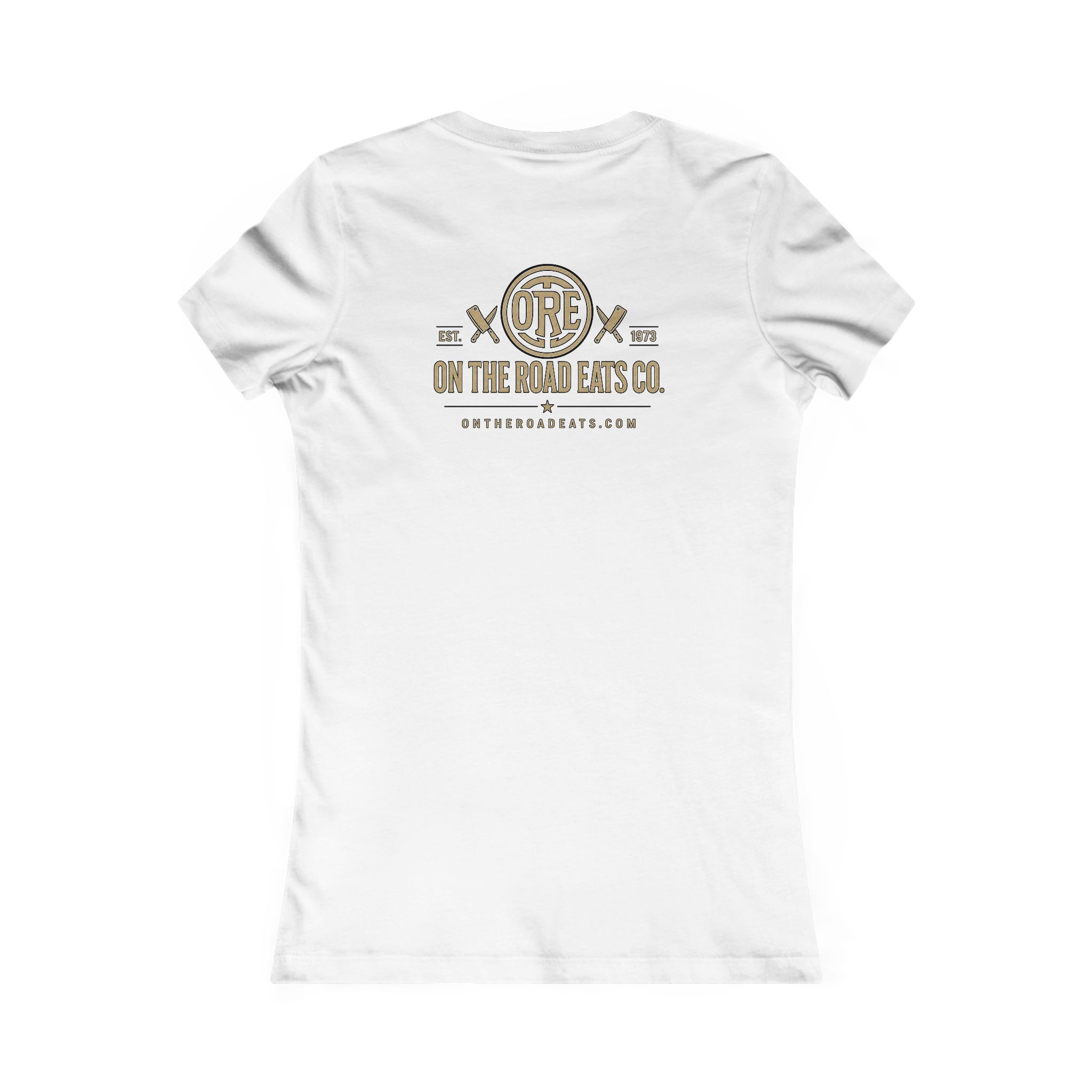 Women's On The Road Eats Heritage Logo T-Shirt | Premium Apparel - Image 4
