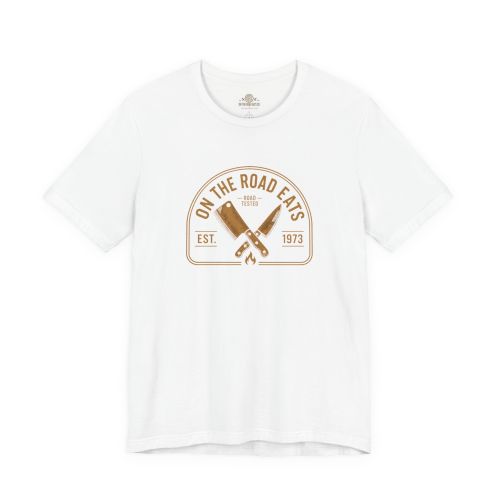 On The Road Eats Road Tested Heritage Tee | Front Vintage T-Shirt
