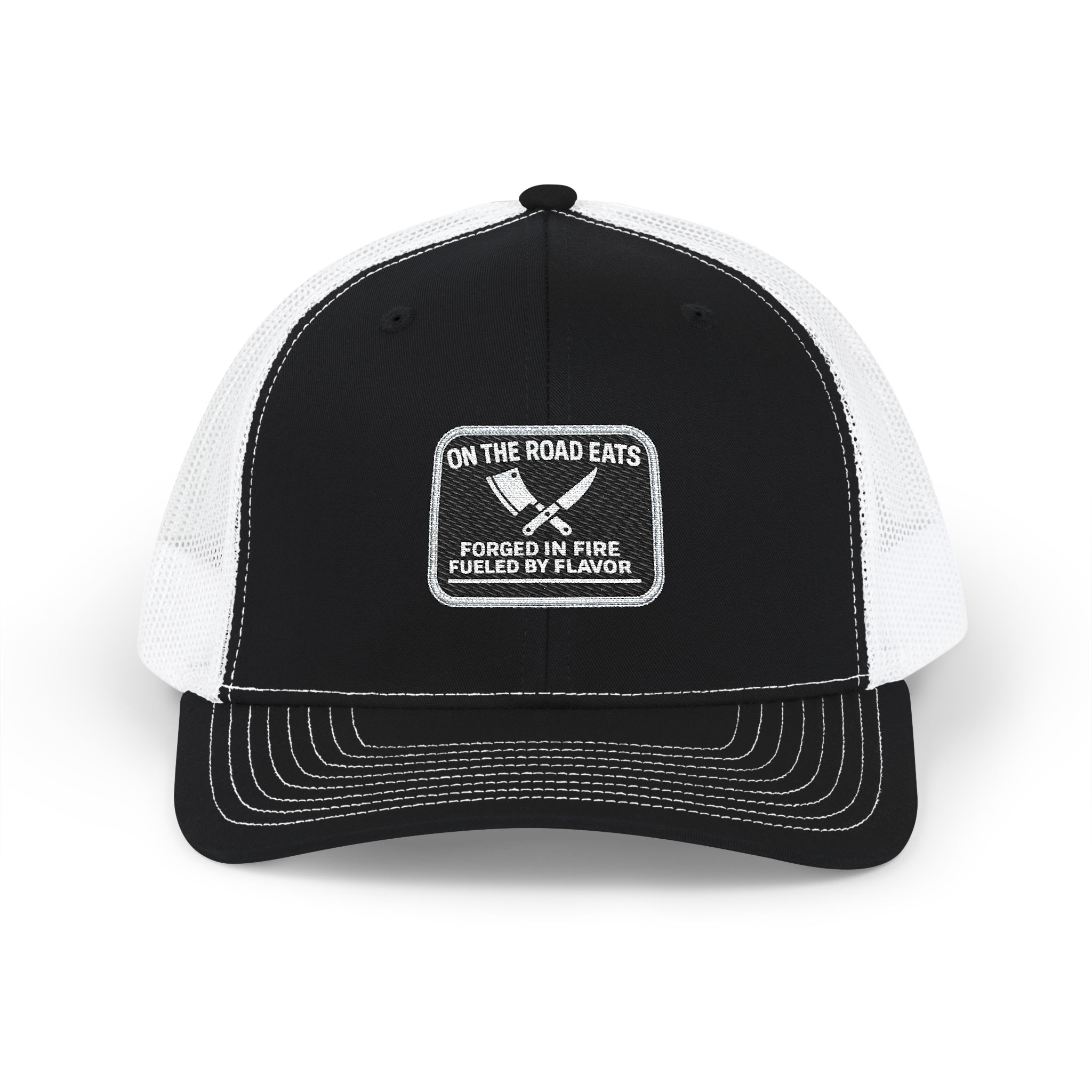 On The Road Eats Forged In Fire Trucker Hat | Premium OTRE Apparel
