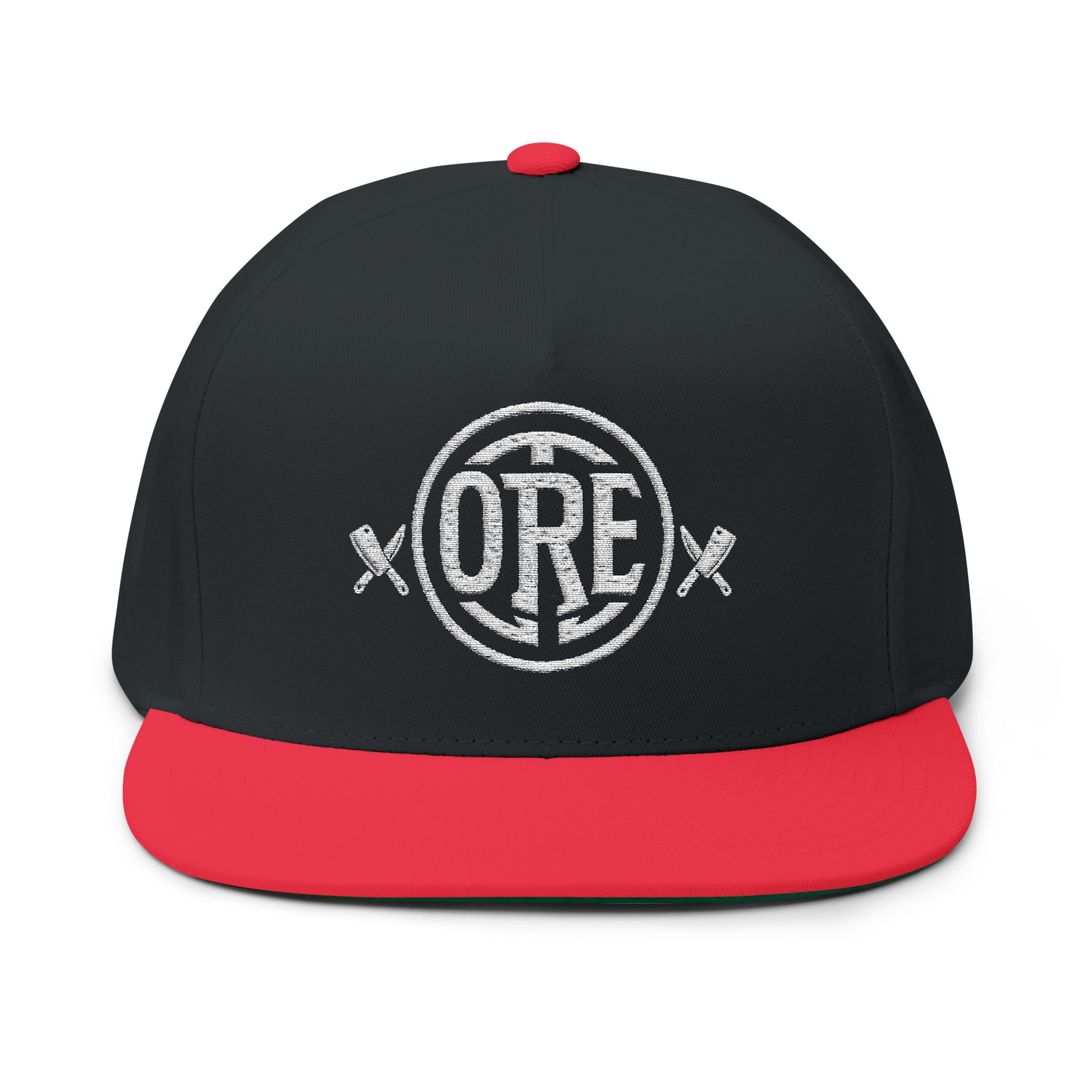 On The Road Eats Crossed OTRE Snapback Hat | Premium Flat Bill Cap - Image 6