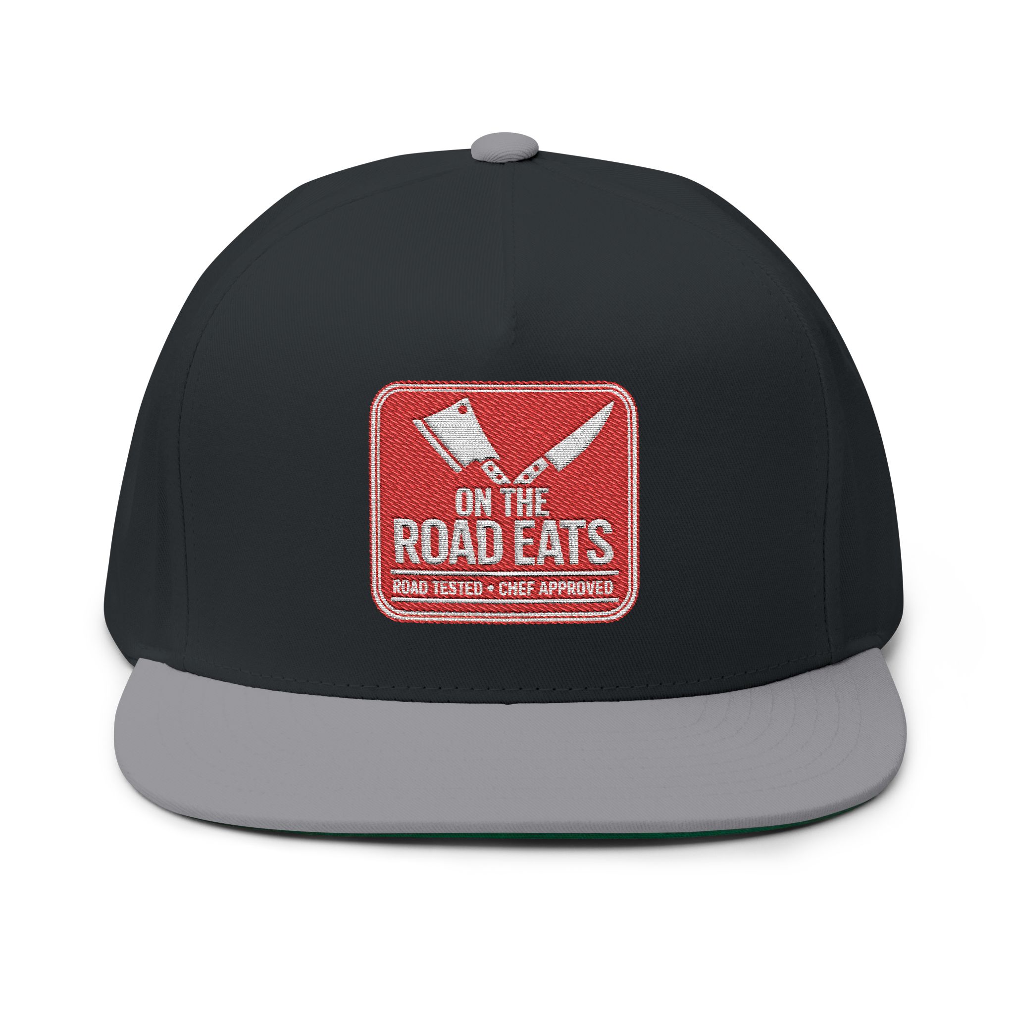 On The Road Eats Road Tested Snapback Hat | Premium Flat Bill Cap - Image 5