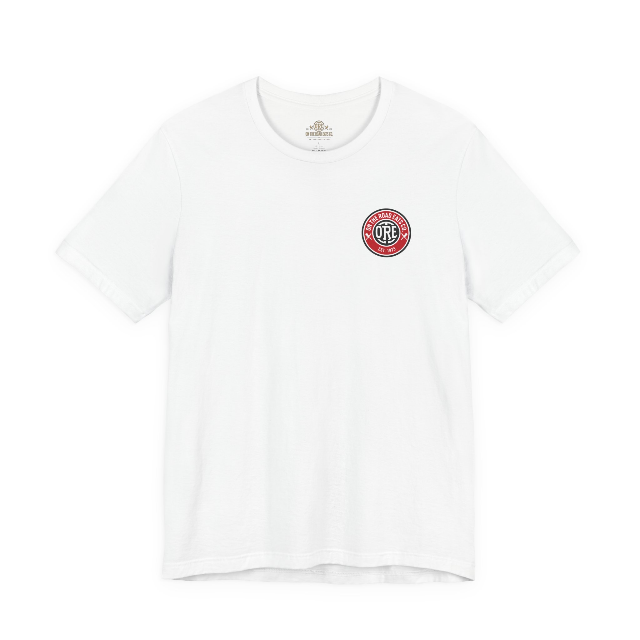 On The Road Eats Heritage Red Circle Logo T-Shirt - Image 3