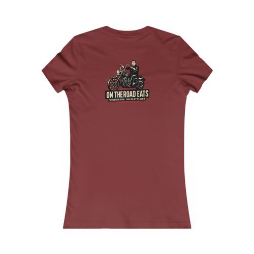 Women's On The Road Eats Chef Rider T-Shirt | Vintage Motorcycle Tee