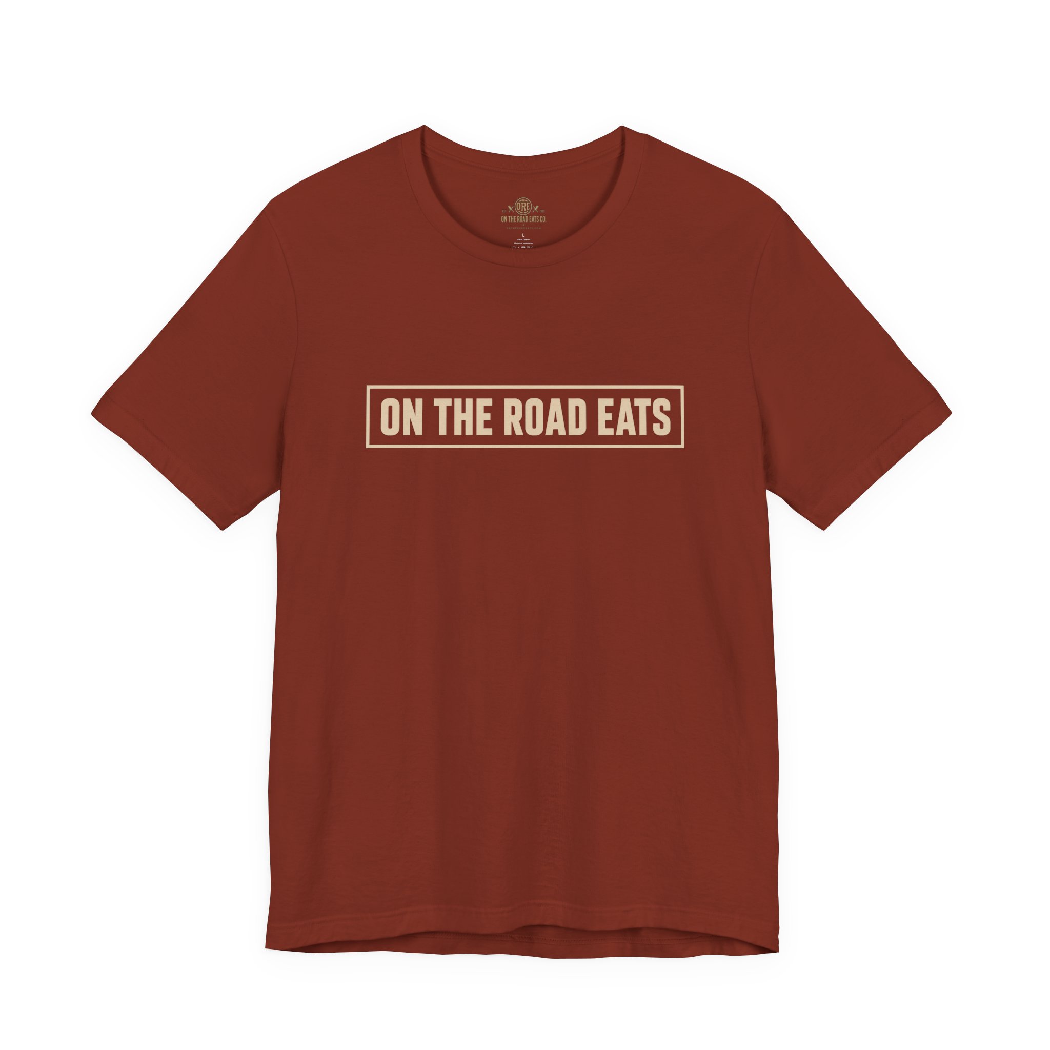 On The Road Eats Boxed Logo T-Shirt | OTRE Graphic Tee - Image 5