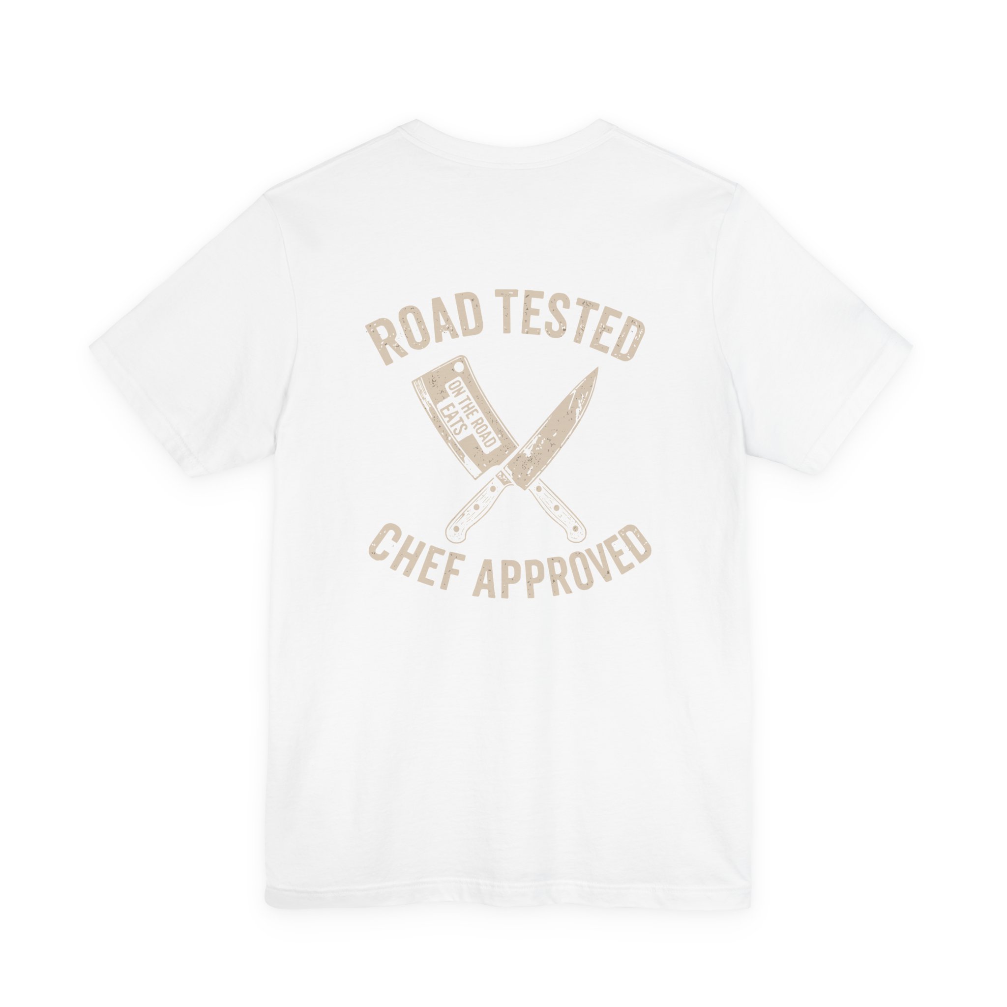 Road Tested. Chef Approved. | On The Road Eats Premium Chef T-Shirt - Image 4