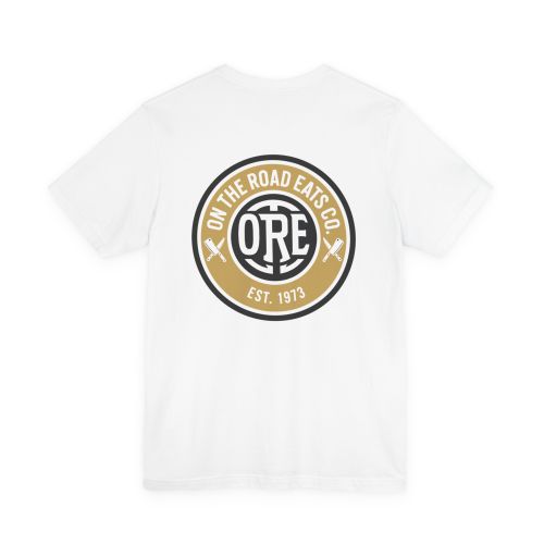 On The Road Eats Heritage Gold Circle Logo T-Shirt | Graphic Tee