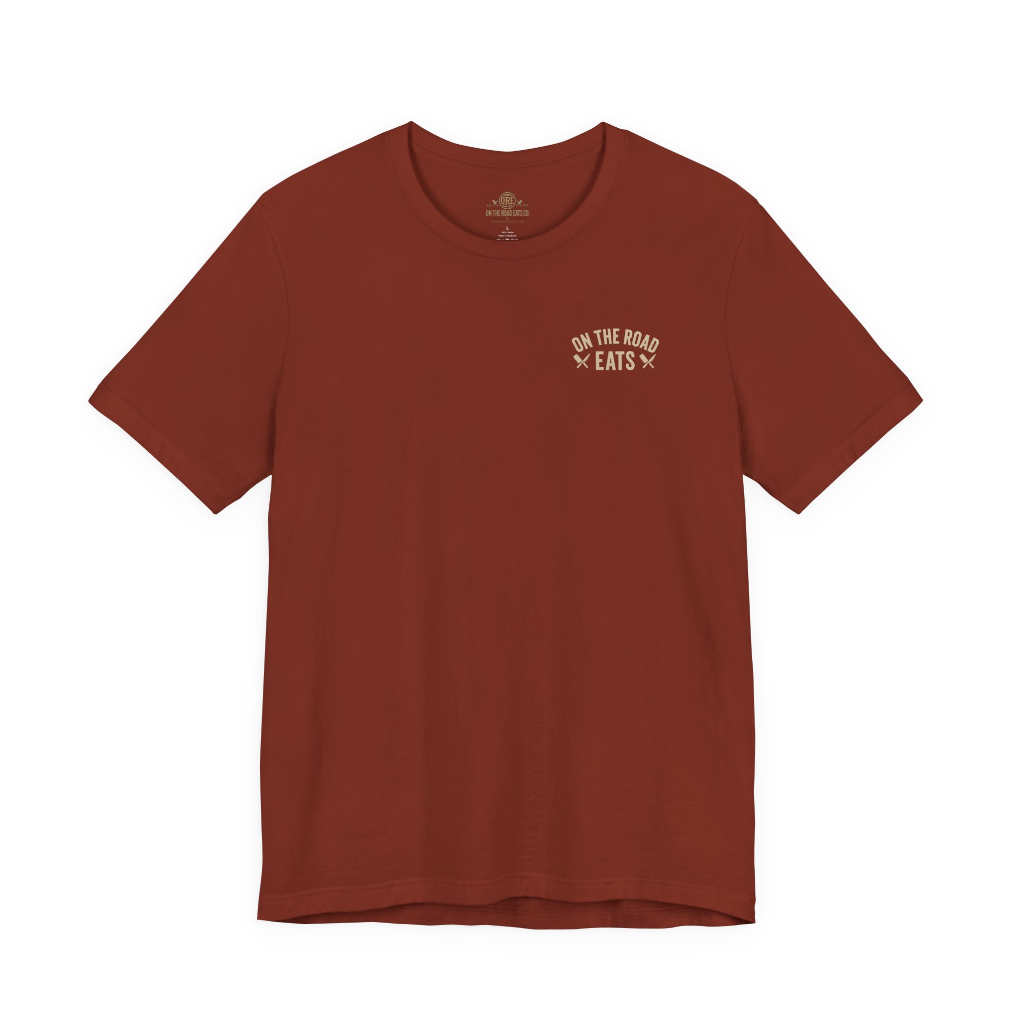 Road Tested. Chef Approved. | On The Road Eats Premium Chef T-Shirt - Image 5