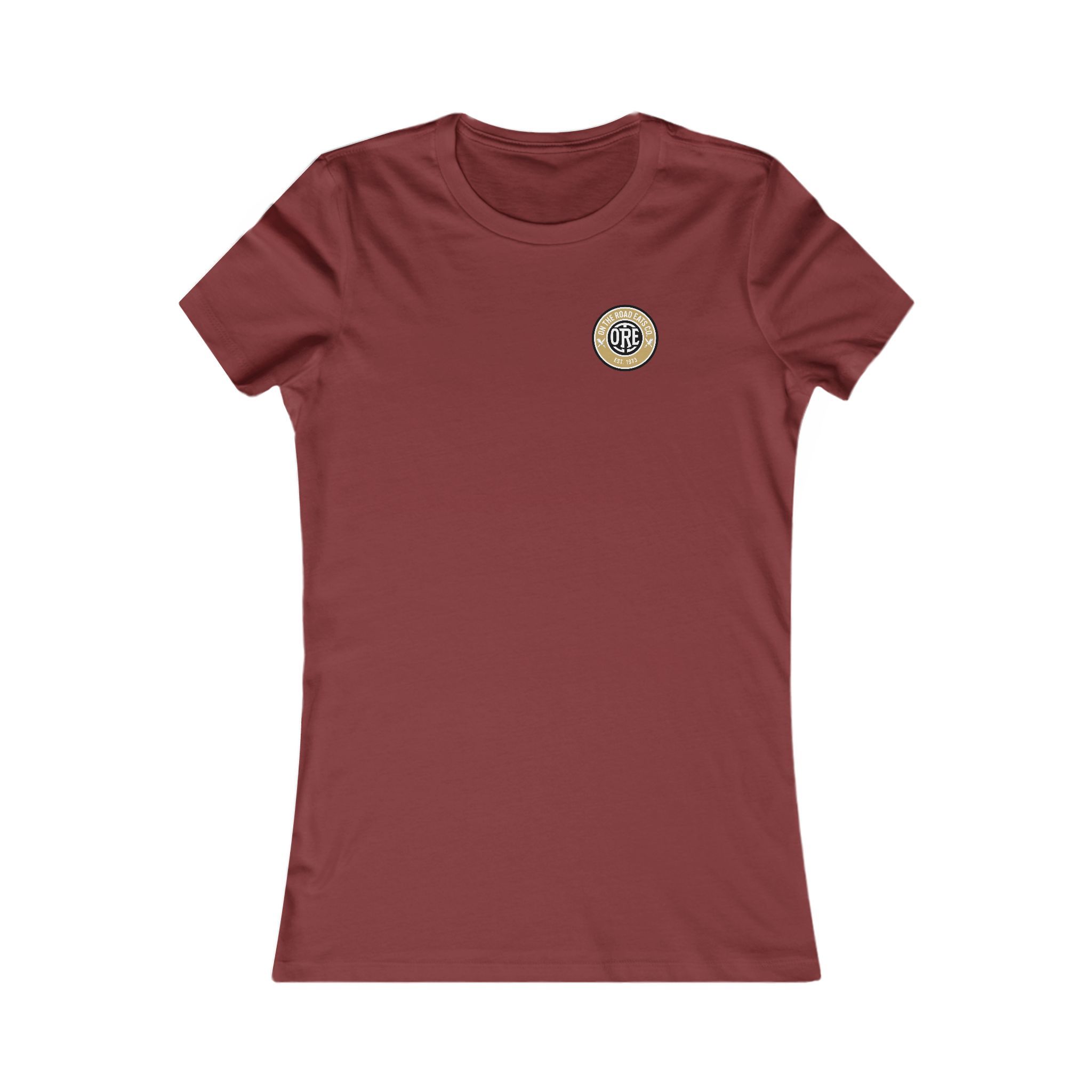 Women's OTRE Heritage Gold Circle T-Shirt | On The Road Eats Apparel - Image 7
