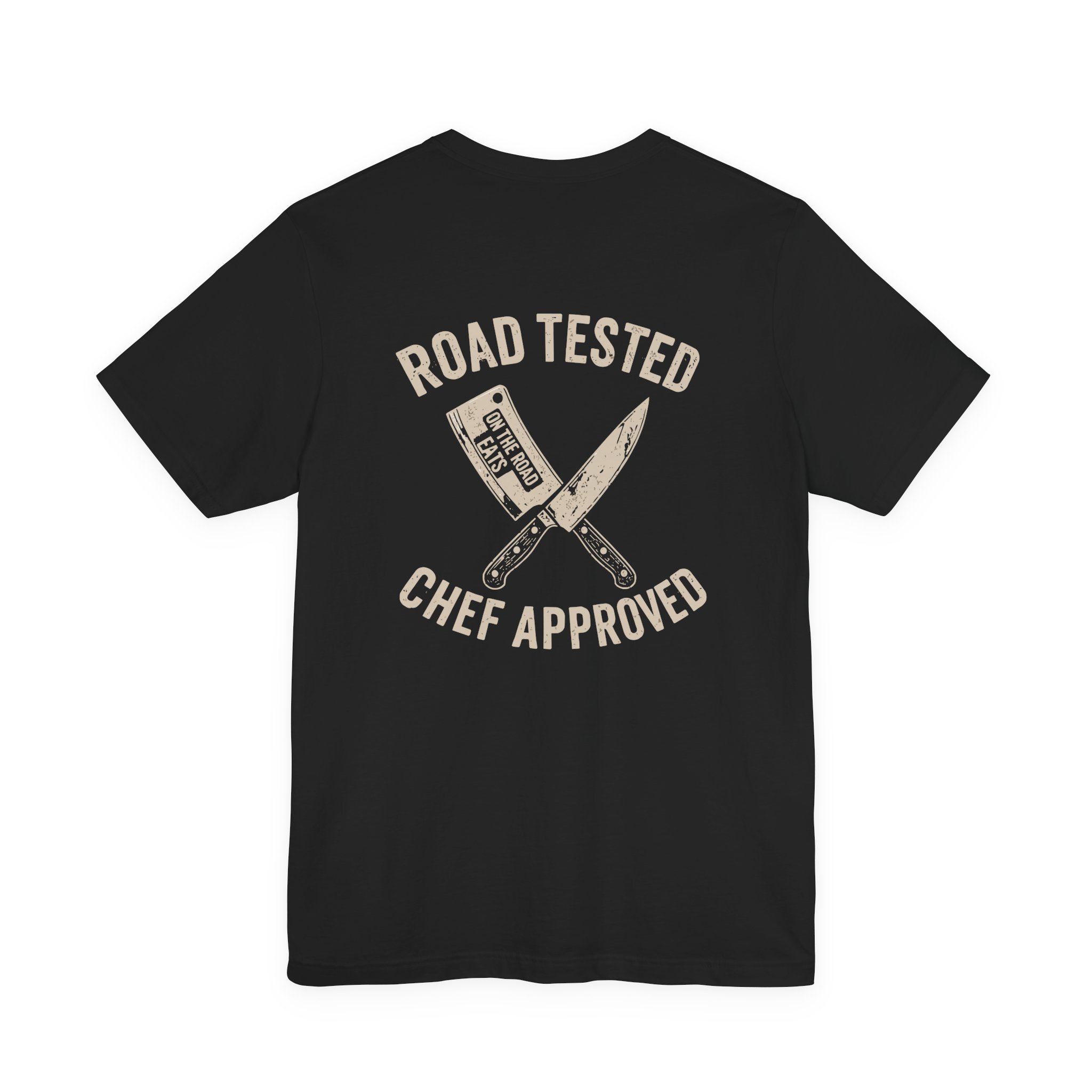Road Tested. Chef Approved. | On The Road Eats Premium Chef T-Shirt - Image 8